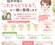 脳卒中後の『これからどうなる？』を一緒に整理します 脳卒中リハビリテーション看護認定看護師が相談をお受けします