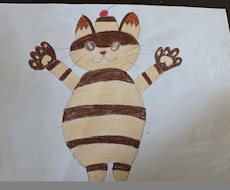 原画一点物プリン猫イラストをお届けします イメージ1