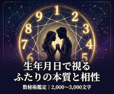 生年月日でお二人の本質的な相性と今後の流れを視ます イメージ1