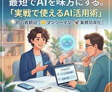 初心者大歓迎！AIについて1対1で教えます AIをあなたの最強の秘書に。基礎から活用術まで丁寧に伝授