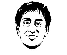 スタイリッシュで目を引く似顔絵描きます 名刺や自己紹介に使うと顔を覚えてもらいやすい！