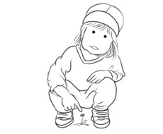 写真をもとに、やさしい線画イラストを描きます イメージ1