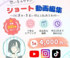 ショート動画｜TikTok・リール動画を作ります イメージ1