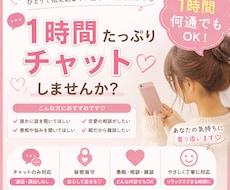 愚痴・悩み・雑談 1時間チャットでお話しします イメージ1
