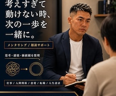 考えすぎのあなたとともに頭の中を整理します イメージ1
