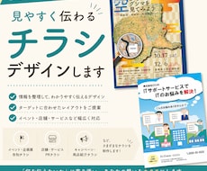 見やすく伝わるチラシをデザインします イメージ1