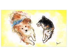 ペットの水彩画イラスト＊作成いたします イメージ1