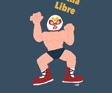 アメリカンポップなカラーの似顔絵描きます イメージ1