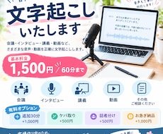 音声・動画を丁寧に文字起こしします イメージ1