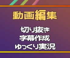 字幕/SEなどの動画編集を行います イメージ1