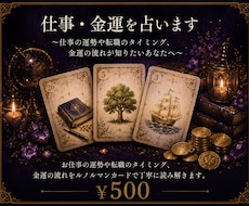 仕事・金運を占います イメージ1