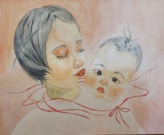赤ちゃん、子どもの絵画作成します イメージ1