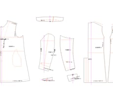 デザイン画や写真から型紙・パターンを作成します 20年のプロ×CAD｜デザイン画から高品質な型紙を作成