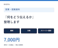 営業・提案資料の構成と文章を整理します イメージ1