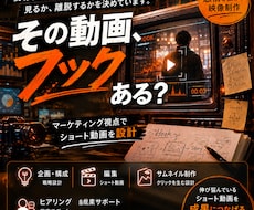 マーケティング視点でショート動画を制作します 感情を設計する映像制作企画から編集まで担当いたします。