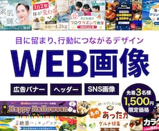 目を引くだけじゃない、伝わるバナーを制作します イメージ1