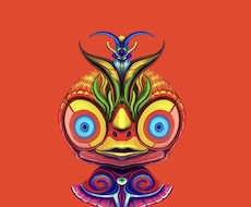 カラフルで個性的なペットの似顔絵描きます イメージ1