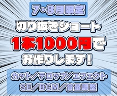 切り抜き動画お作りします イメージ1