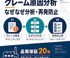 クレームのなぜなぜ分析を支援します 品質保証20年の実務視点で再発防止まで整理