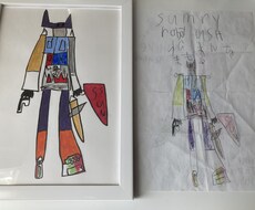 お子様の絵を大切にします いつもあなたのすぐそばに×××