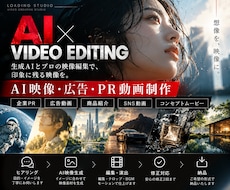 AI×プロ編集で高品質なPR・広告映像を制作します イメージ1