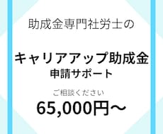 キャリアアップ助成金　申請のお手伝いを致します キャリアアップ助成金申請のサポートをします。