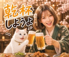 新しい季節の始まりに♡一緒に乾杯します イメージ1