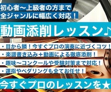 録音・動画に楽譜書込みレッスン・アドバイスをします イメージ1