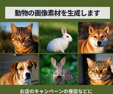 AIで動物の画像を生成します イメージ1