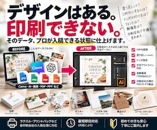 Canva等を印刷用・入稿データに修正・変換します イメージ1