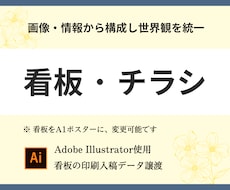 看板とチラシをまとめてお得に!伝えるデザインします