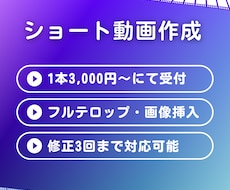 SNS用ショート動画作成します イメージ1