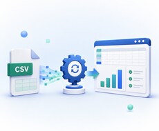 毎月のCSV集計を自動化します イメージ1