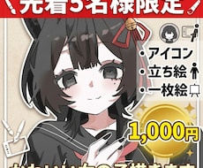先着5名様！かわいい女の子のイラスト描きます イメージ1