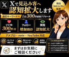 Xで指定キーワードへ1日300件いいね代行します イメージ1