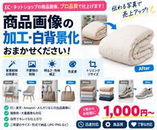 商品画像を見やすく加工・白背景化します イメージ1