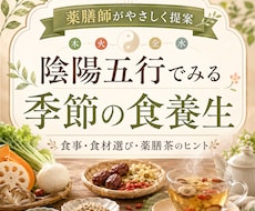 薬膳師が食養生をやさしく提案します イメージ1