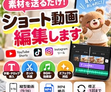 ショート動画を見やすく編集します イメージ1