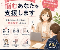 営業の悩み、現役営業と一緒に解決します 商談の壁打ち・ロープレ・失注分析まで、60分サポート