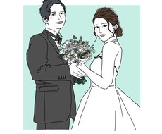 人物写真をオシャレにイラスト化します イメージ1