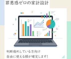 悩まない家計設計！罪悪感ゼロでお金を使えます 毎月の無理のない積立額を自動算出。残りは罪悪感なく使える！