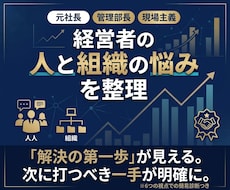 経営者の、人と組織の悩みを聞き、課題を整理します イメージ1
