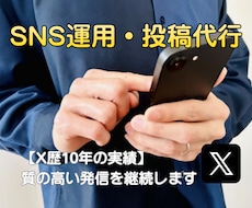 X歴10年がSNS代行！丁寧な投稿を継続します 【全ジャンル対応】10年の実績であなたの発信を温かく支えます