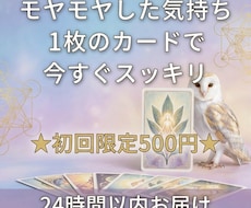24時間以内★1枚のカードで今の悩みを導きます イメージ1