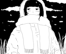 ゆるいモノクロイラスト描きます イメージ1