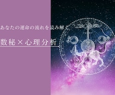 もう迷わない。あなたの人生の流れを言語化します あなたの人生を可視化⭐︎数秘×心理分析ベース診断