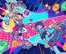 ポップでかわいいアイコンイラストや1枚絵を描きます ポップ＆ビビッド！SNS用アイコン・一枚絵制作します