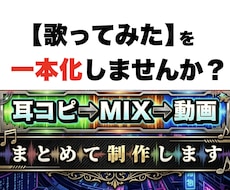 耳コピからMIX・動画まで一括で制作します 【歌ってみた丸投げ】難易度による追加料金なしの定額プラン