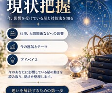 今、あなたが影響を受けている星とアドバイスを見ます イメージ1