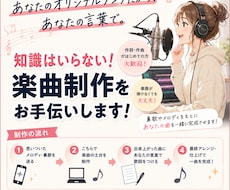 知識はいらない！初めての楽曲制作をお手伝いします イメージ1